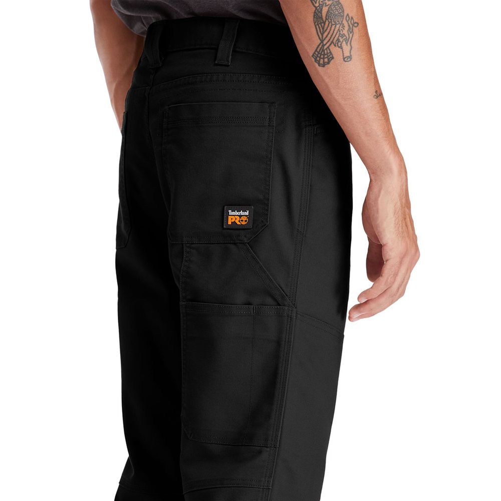 Pantalones Timberland Argentina Hombre - Pro® 8 Series Utility With Knee Overlay - Negras - UTMVRQ-9